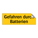 Gefahren durch Batterien