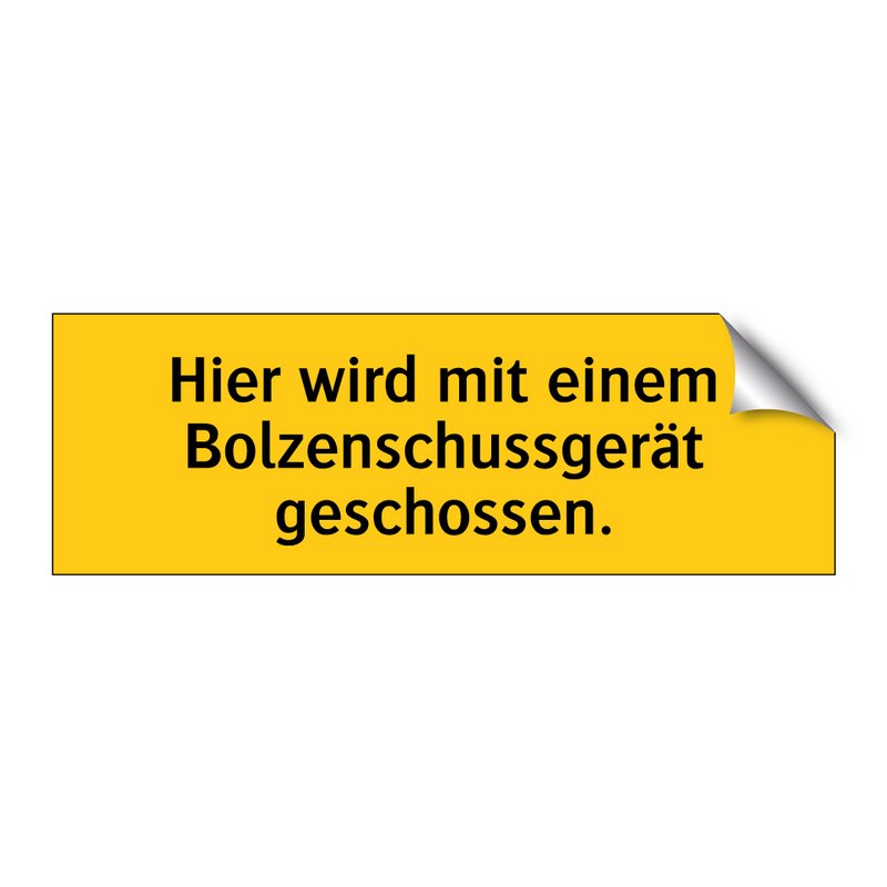 Hier wird mit einem Bolzenschussgerät geschossen.