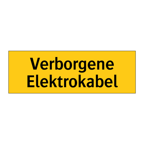 Verborgene Elektrokabel