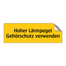 Hoher Lärmpegel Gehörschutz verwenden