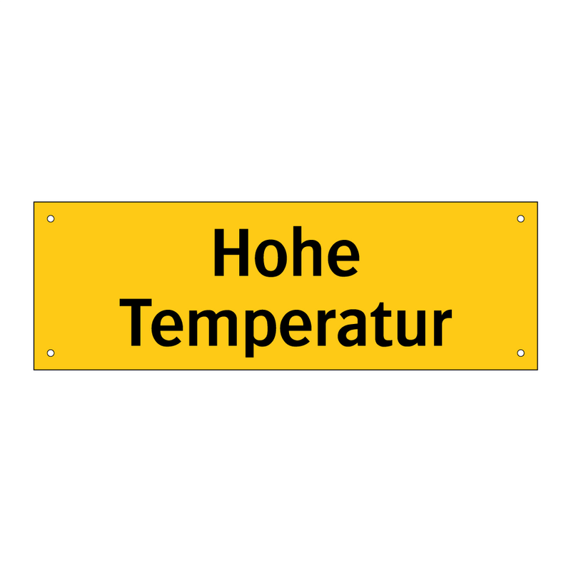 Hohe Temperatur