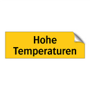 Hohe Temperaturen