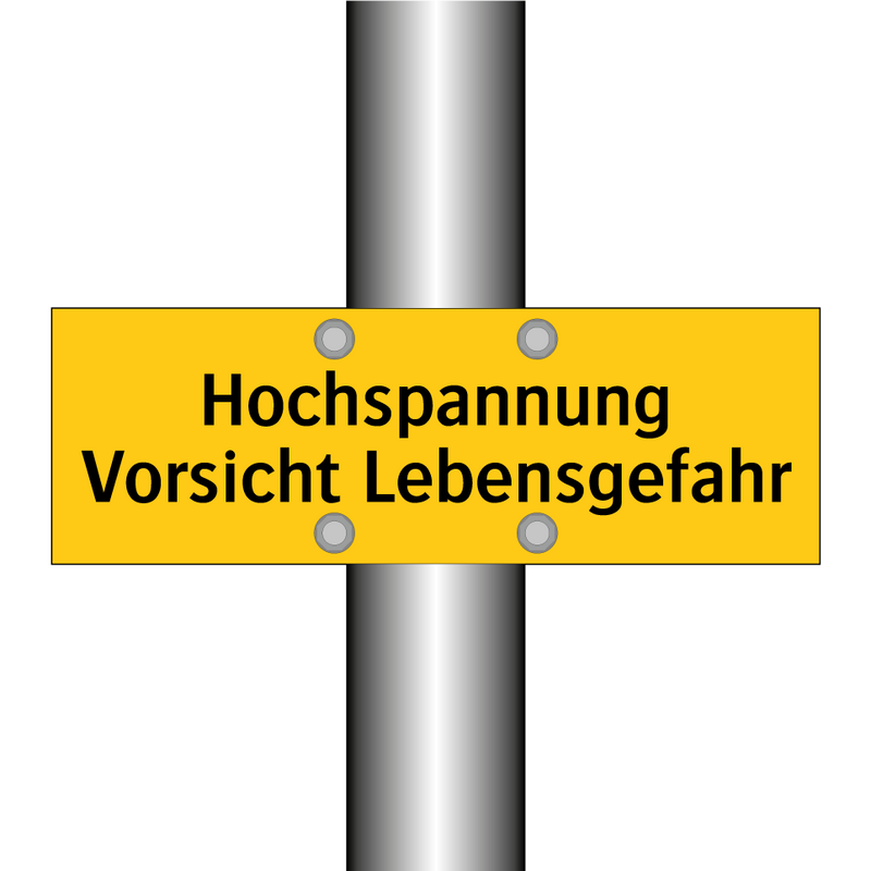 Hochspannung Vorsicht Lebensgefahr