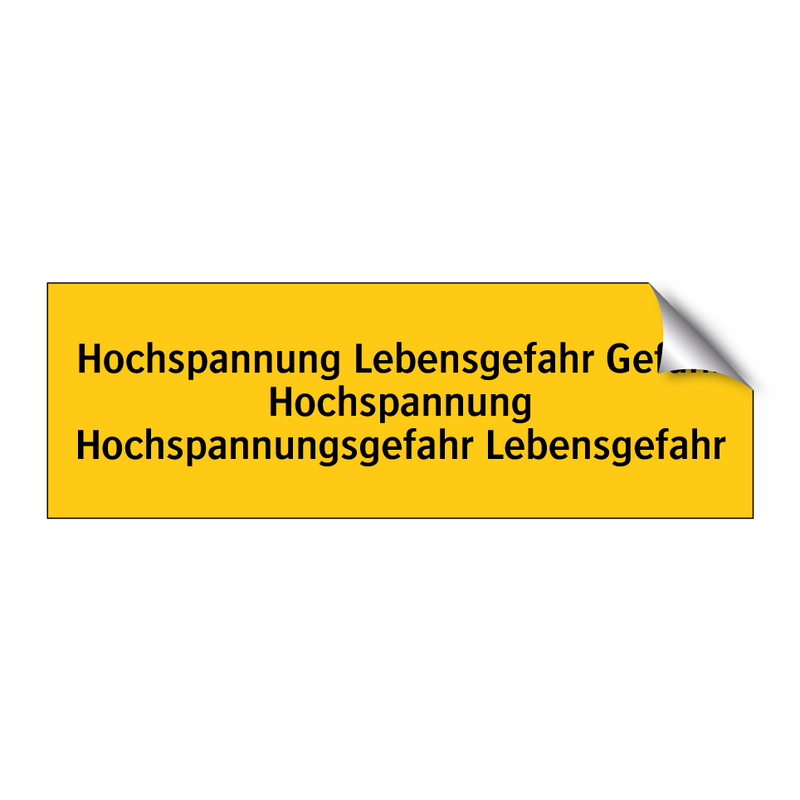 Hochspannung Lebensgefahr Gefahr Hochspannung Hochspannungsgefahr Lebensgefahr