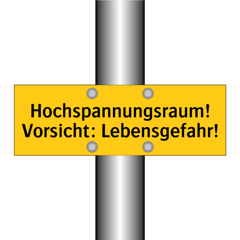 Hochspannungsraum! Vorsicht: Lebensgefahr!