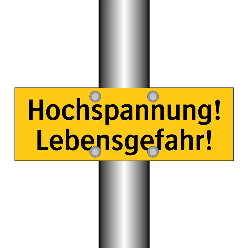 Hochspannung! Lebensgefahr!