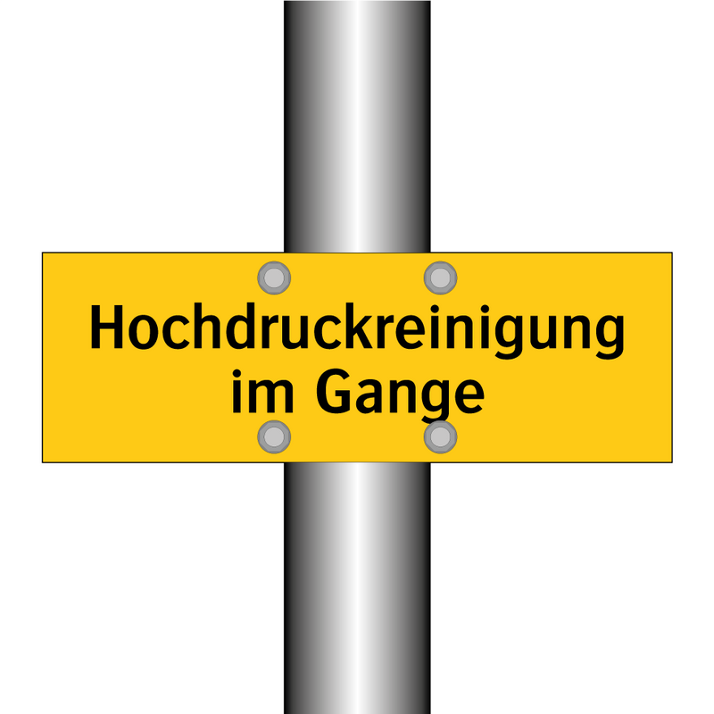 Hochdruckreinigung im Gange