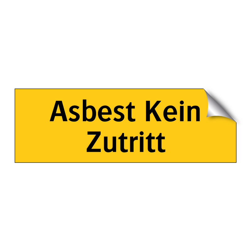 Asbest Kein Zutritt