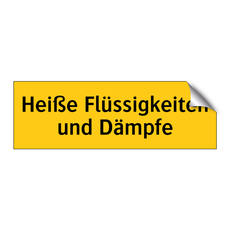 Heiße Flüssigkeiten und Dämpfe