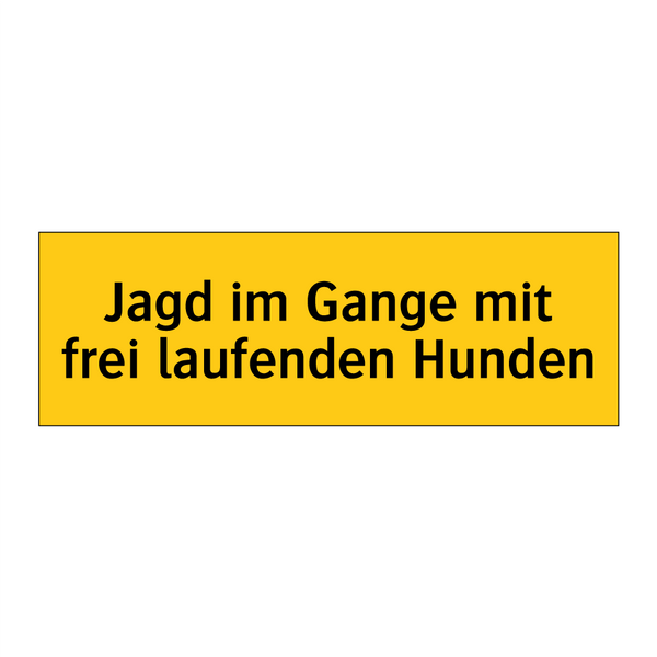Jagd im Gange mit frei laufenden Hunden