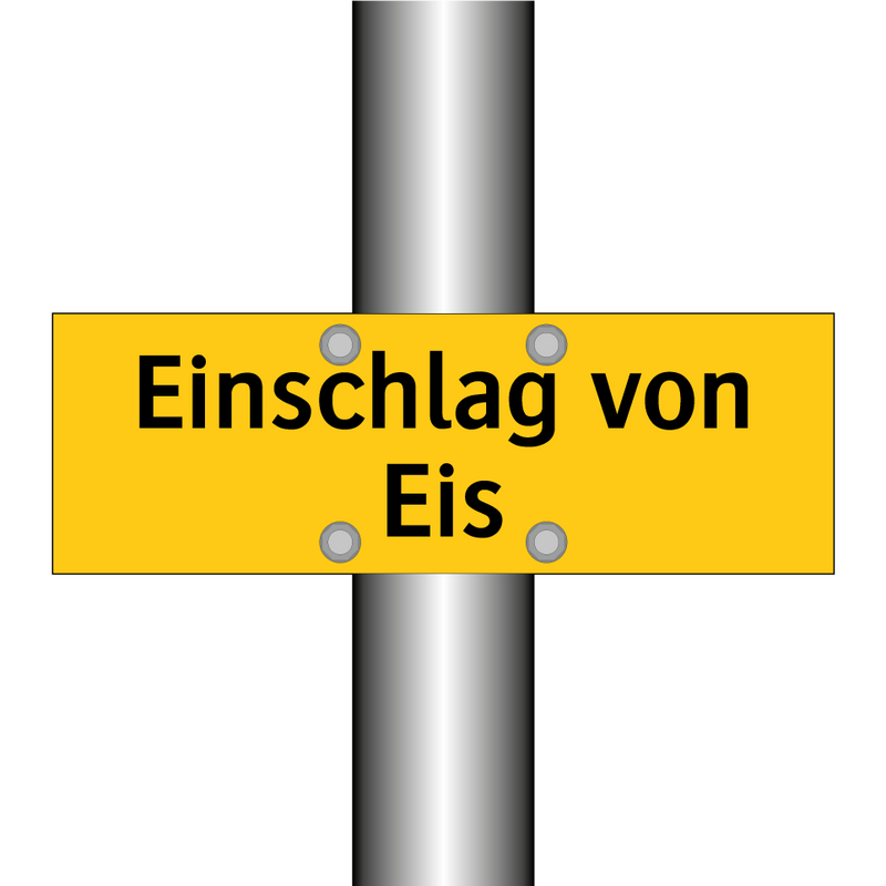 Einschlag von Eis