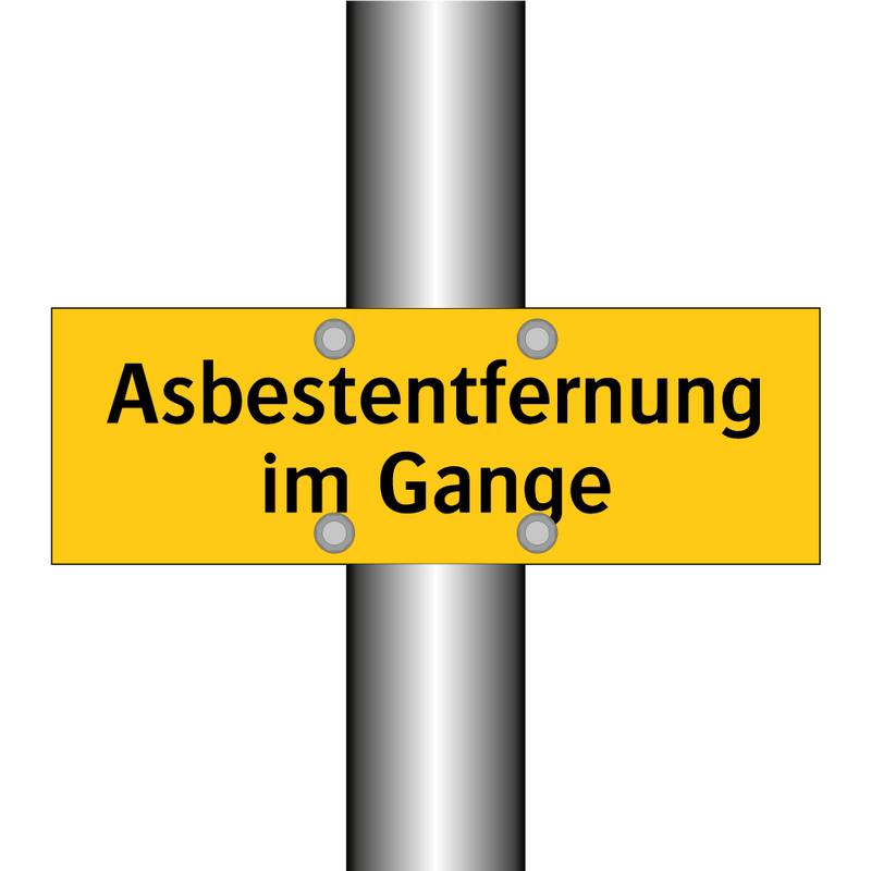 Asbestentfernung im Gange