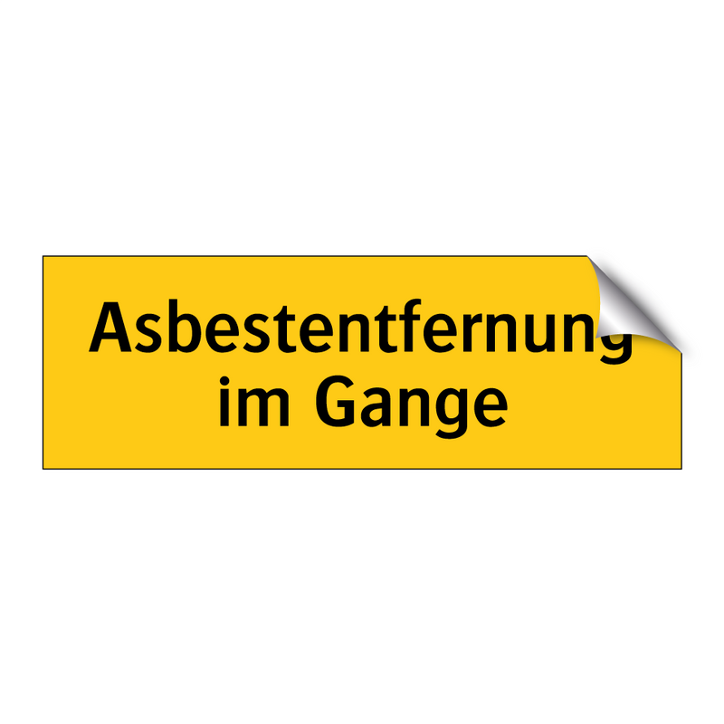 Asbestentfernung im Gange
