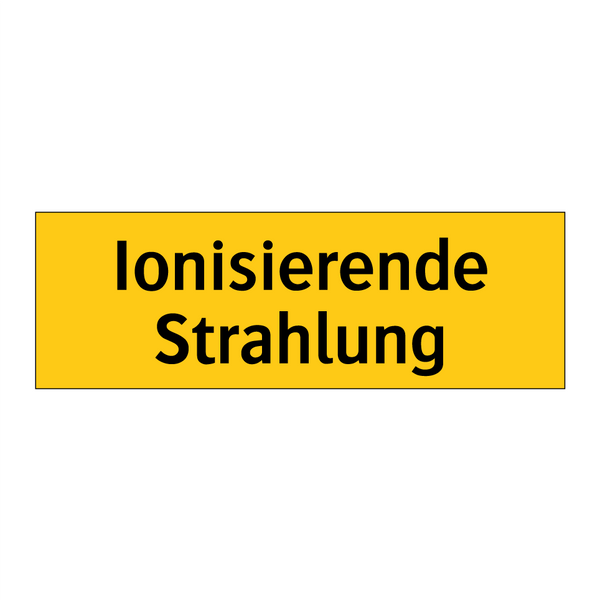 Ionisierende Strahlung