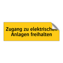 Zugang zu elektrischen Anlagen freihalten