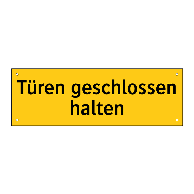 Türen geschlossen halten