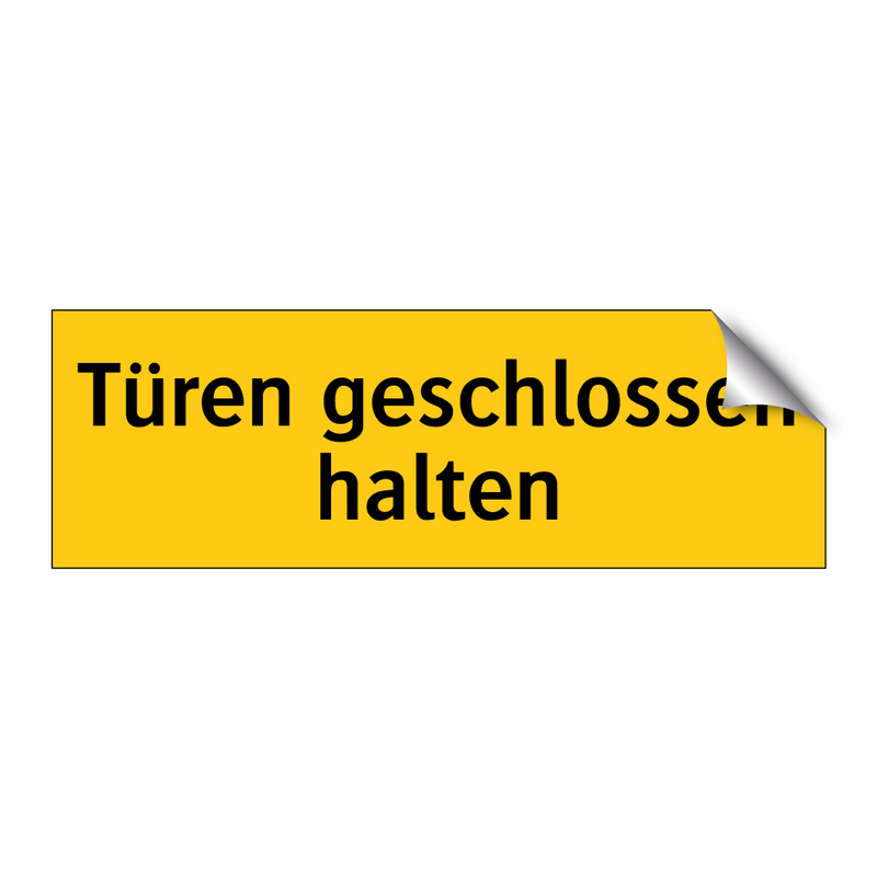 Türen geschlossen halten