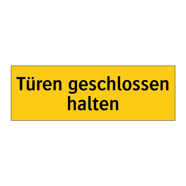 Türen geschlossen halten