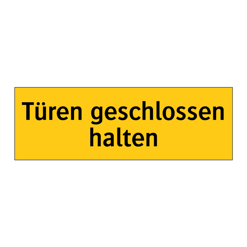 Türen geschlossen halten