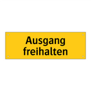 Ausgang freihalten