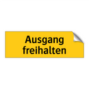 Ausgang freihalten