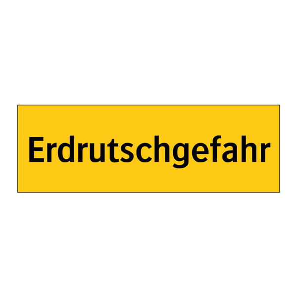 Erdrutschgefahr