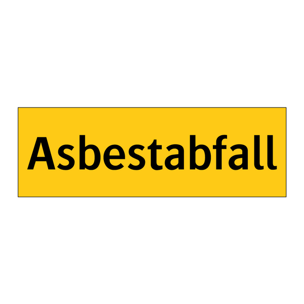 Asbestabfall