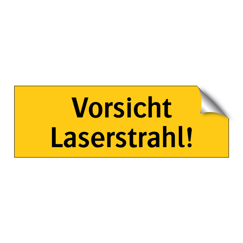Vorsicht Laserstrahl!