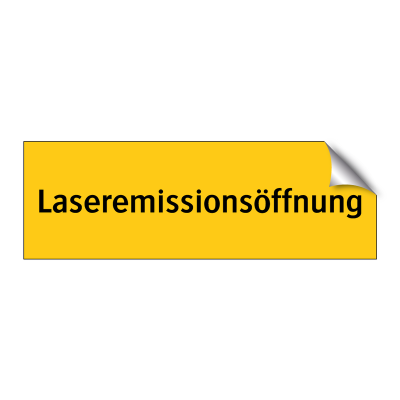 Laseremissionsöffnung