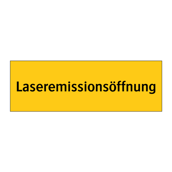 Laseremissionsöffnung