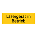 Lasergerät in Betrieb