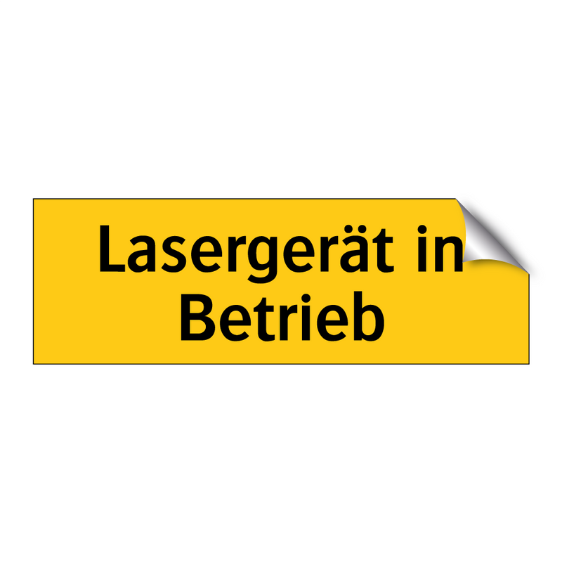 Lasergerät in Betrieb