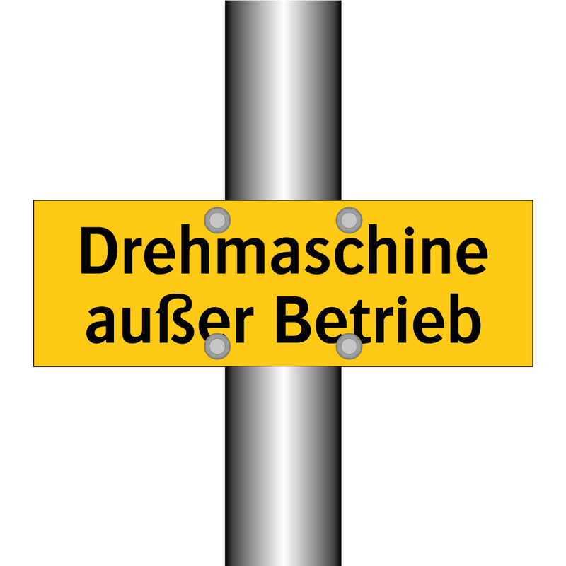 Drehmaschine außer Betrieb