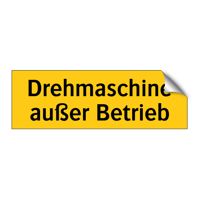 Drehmaschine außer Betrieb