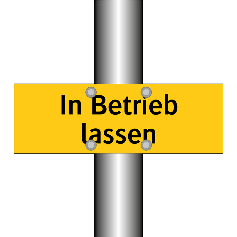 In Betrieb lassen
