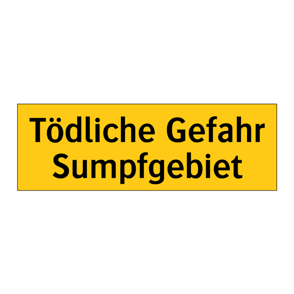 Tödliche Gefahr Sumpfgebiet