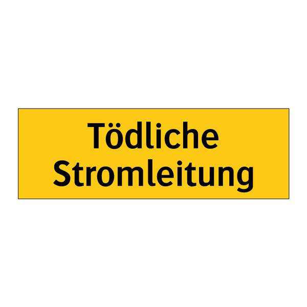 Tödliche Stromleitung
