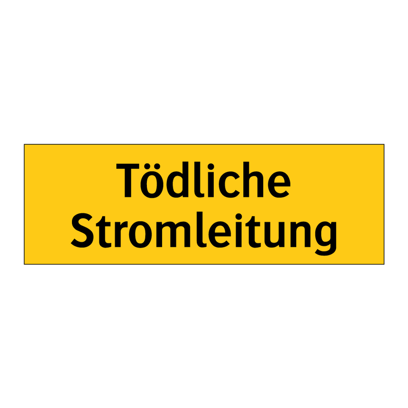 Tödliche Stromleitung