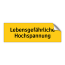 Lebensgefährliche Hochspannung