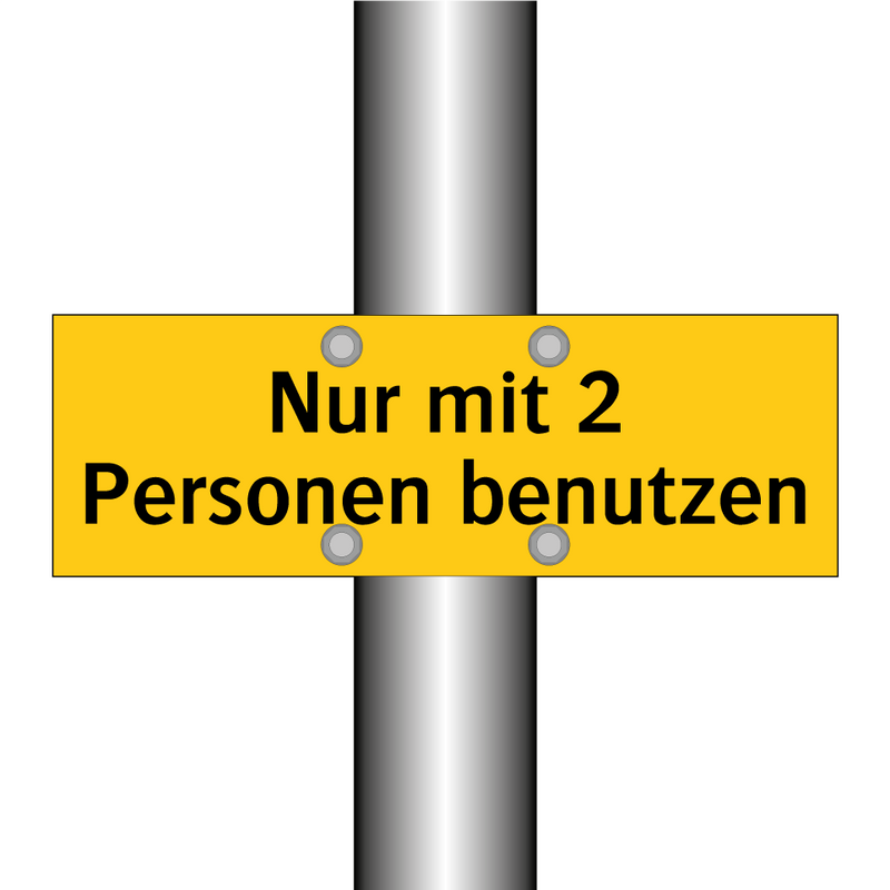 Nur mit 2 Personen benutzen
