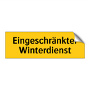 Eingeschränkter Winterdienst