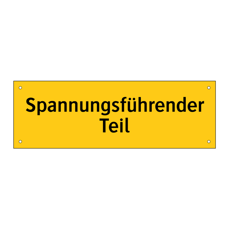 Spannungsführender Teil