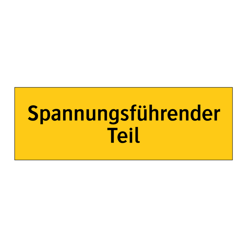 Spannungsführender Teil