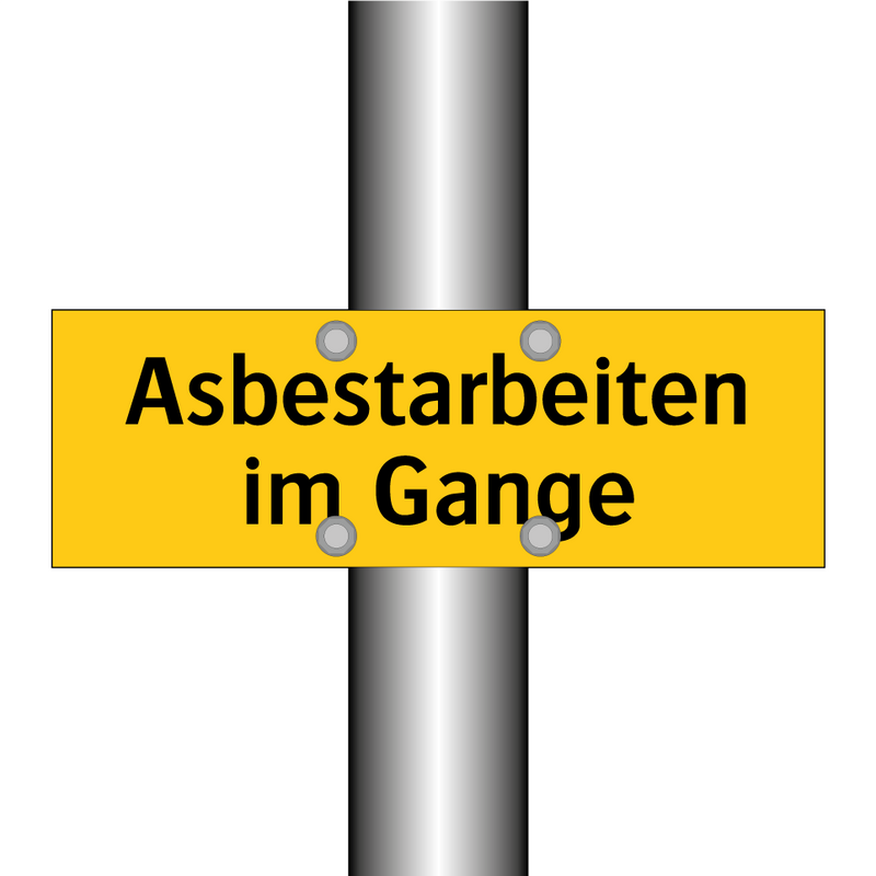 Asbestarbeiten im Gange