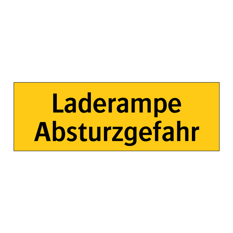 Laderampe Absturzgefahr