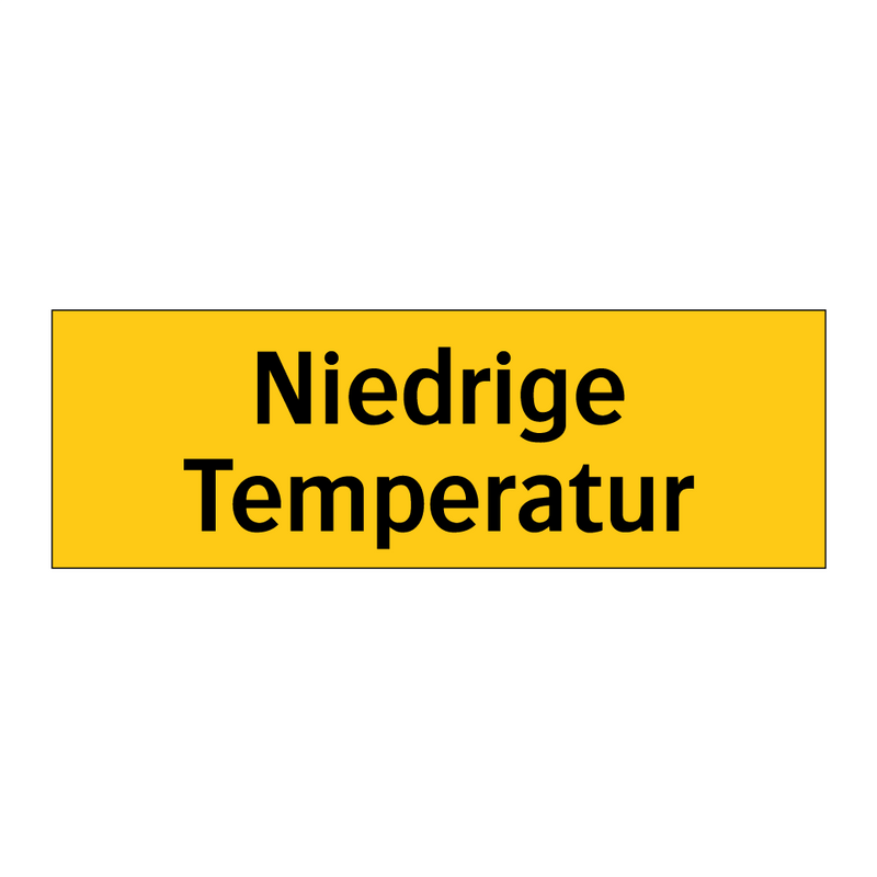 Niedrige Temperatur