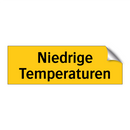 Niedrige Temperaturen