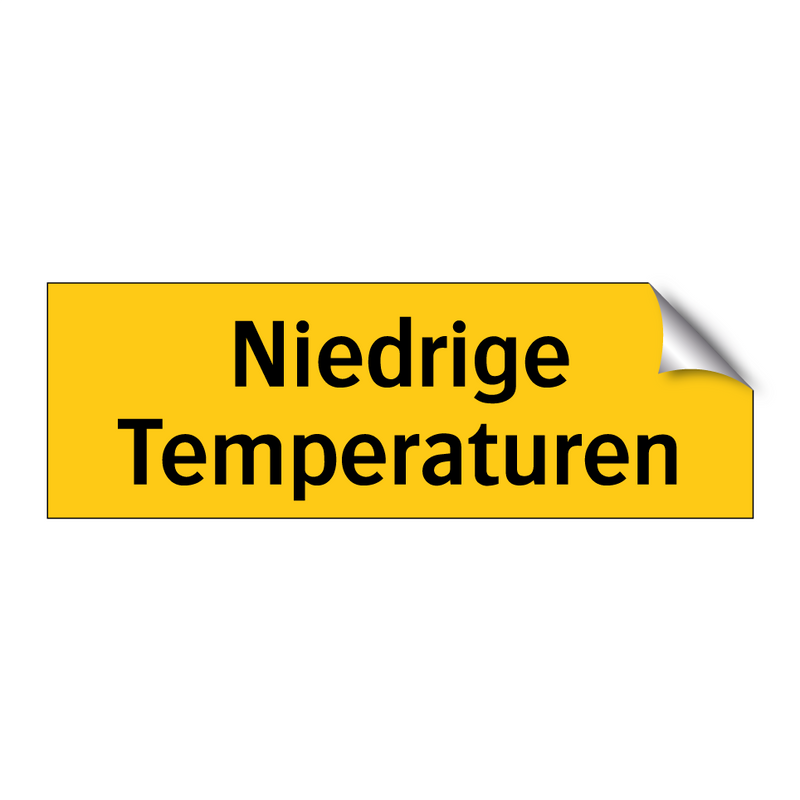 Niedrige Temperaturen