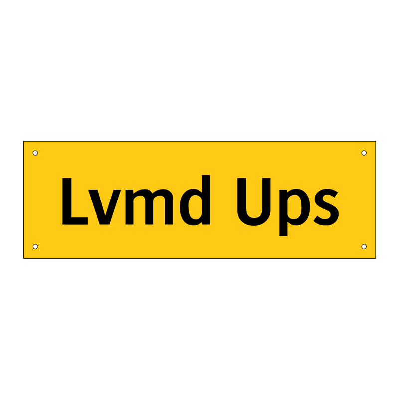 Lvmd Ups