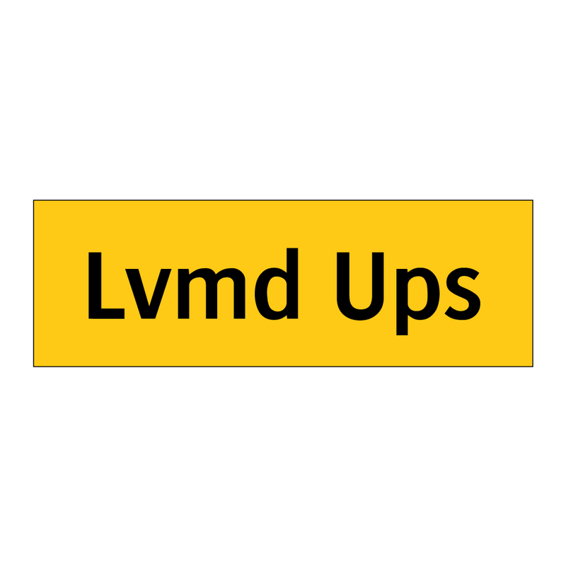 Lvmd Ups